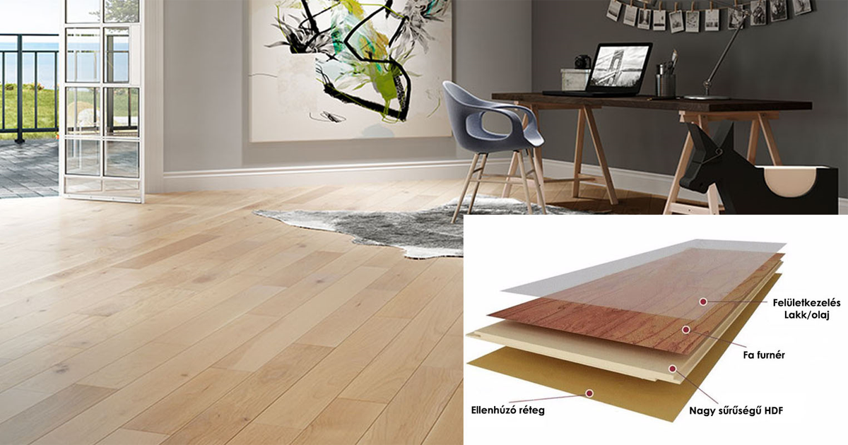 Furnérparketta-furnérpadló